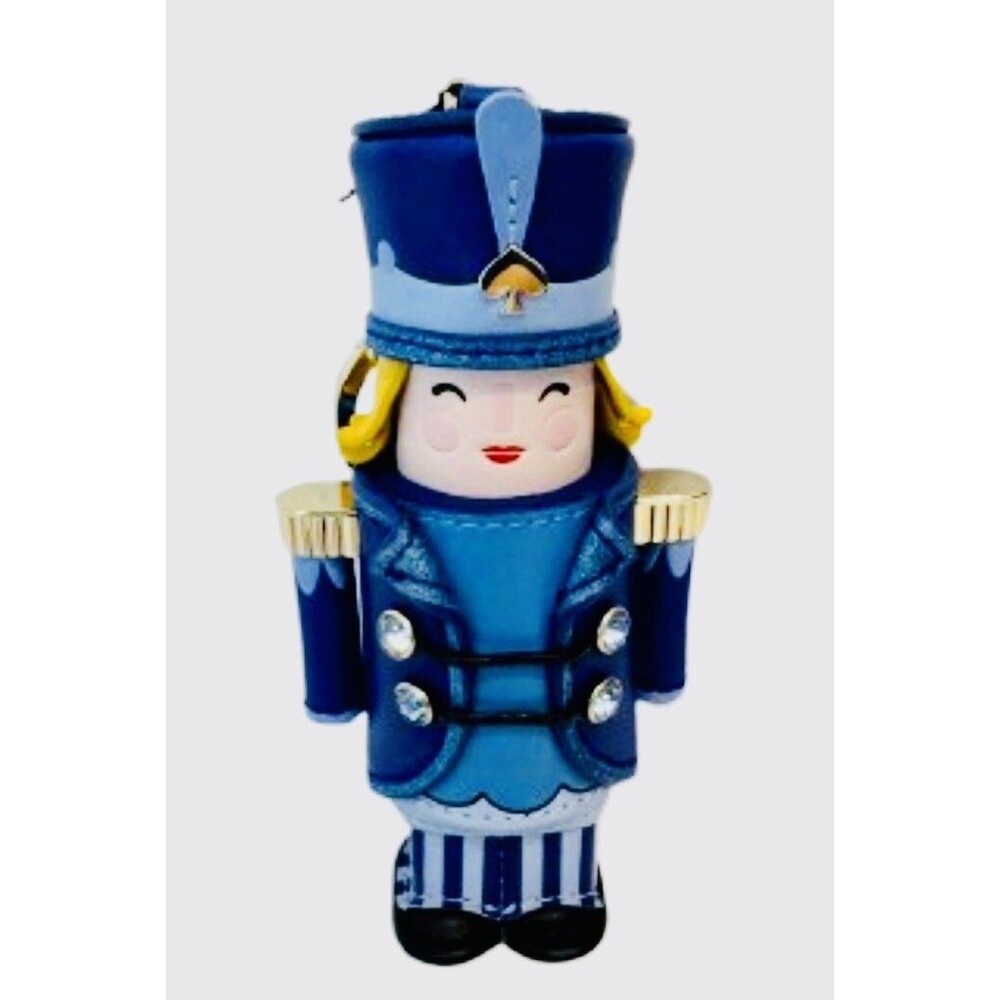 Kate Spade Nutcracker Girl Christmas Keychain Bag Charm Novelty Key Fob NWT